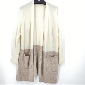 Madewell Merino Wool color block cardigan